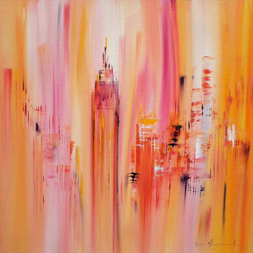 Oil Painting of New York, Empire State Building Sara Sherwood