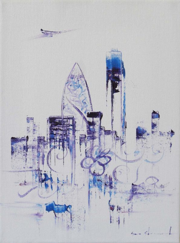 Blue London Painting Dynamics - 3321