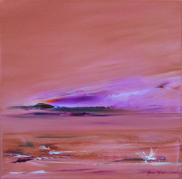 Seascape in brown Sara Sherwood - Contemporary Abstract Artist London