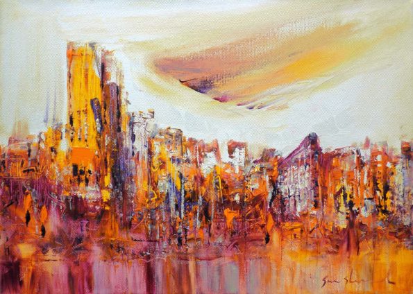 New York Painting by Sara Sherwood - Contemporary Abstract Artist London