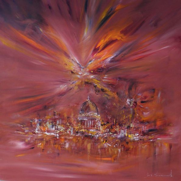 Sara Sherwood - Large Cityscape and Contemporary Abstract Artist London