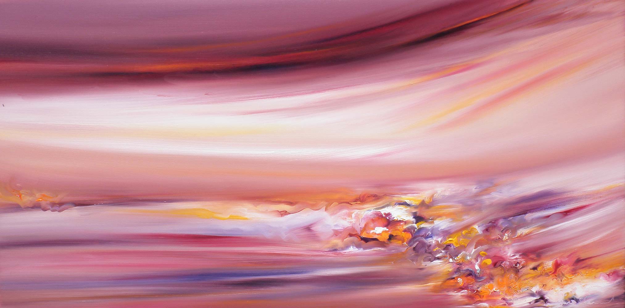 Sara Sherwood - Contemporary Abstract Artist London Sea of Flowers by Sara Sherwood. Inspired by the Jesus prayer. Saint Joseph the Hesychast had the gift of unceasing prayer.