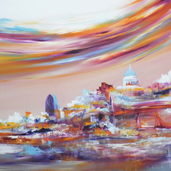 Sara Sherwood - Contemporary Abstract Artist London Cityscape London / Skyline Paintings of London | Sara Sherwood Art