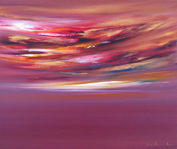 Autumn Sky Abstract by Sara Sherwood - Contemporary Abstract Artist London