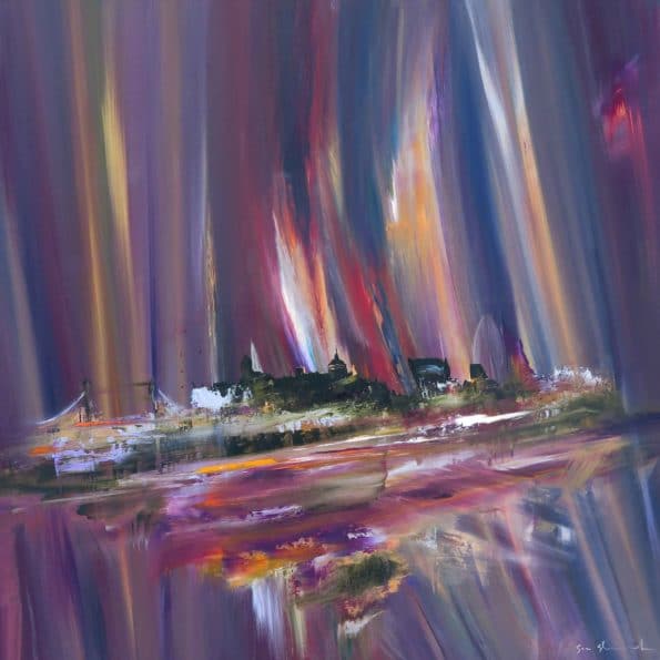Into My Heart by Sara Sherwood - Contemporary Abstract Cityscape Artist London