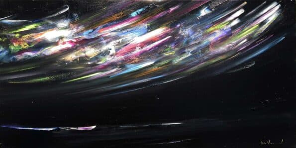 Sea Painting Midnight Angels 97767 0735 - Abstract Cityscape Artist London - Sara Sherwood