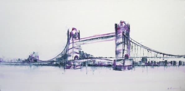 Tower Bridge in Lilac